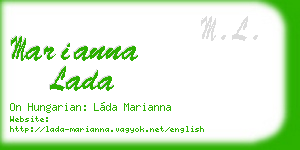 marianna lada business card